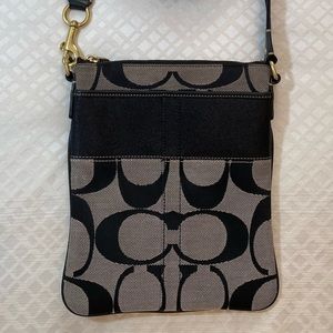 Coach Signature Jacquard Crossbody Handbag